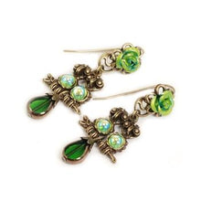 Load image into Gallery viewer, Baby Owls Teardrop Glass Earrings OL_E107 - Sweet Romance Wholesale
