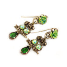 Load image into Gallery viewer, Baby Owls Teardrop Glass Earrings OL_E107 - Sweet Romance Wholesale