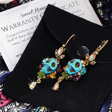 Load image into Gallery viewer, Day of the Dead Halloween Skull Earrings E241 - Sweet Romance Wholesale