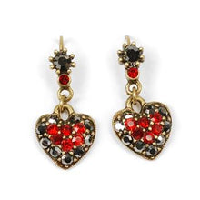 Load image into Gallery viewer, Crystal Hearts Earrings OL_E337 - Sweet Romance Wholesale