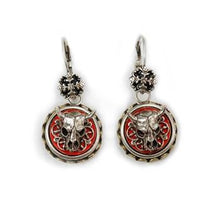 Load image into Gallery viewer, Steer Skull Conchito Earrings OL_E348 - Sweet Romance Wholesale