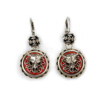 Load image into Gallery viewer, Steer Skull Conchito Earrings OL_E348 - Sweet Romance Wholesale