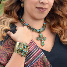 Load image into Gallery viewer, Mayan Cross Necklace N124 - Sweet Romance Wholesale