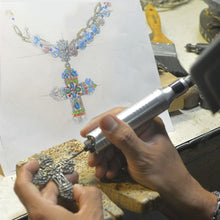 Load image into Gallery viewer, Mayan Cross Necklace N124 - Sweet Romance Wholesale