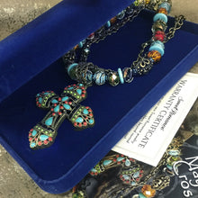 Load image into Gallery viewer, Mayan Cross Necklace N124 - Sweet Romance Wholesale