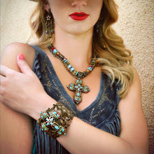 Load image into Gallery viewer, Mayan Cross Cuff Bracelet BR124 - Sweet Romance Wholesale
