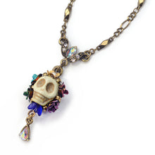 Load image into Gallery viewer, Skull and Crystal Teardrop Necklace OL_N241 - Sweet Romance Wholesale