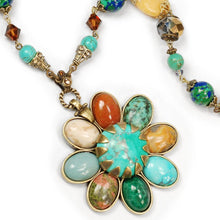 Load image into Gallery viewer, Gemstone Desert Flower Necklace OL_N278 - Sweet Romance Wholesale