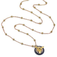 Load image into Gallery viewer, Airplane Propeller and Gear Steampunk Charm Necklace OL_N318 - Sweet Romance Wholesale