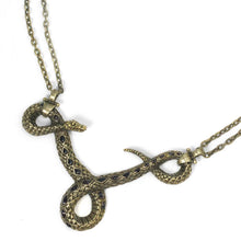 Load image into Gallery viewer, Rattlesnake on Chain Necklace OL_N343 - Sweet Romance Wholesale