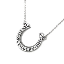Load image into Gallery viewer, Get Lucky Horseshoe on Chain Necklace OL_N394 - Sweet Romance Wholesale
