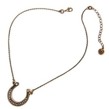 Load image into Gallery viewer, Get Lucky Horseshoe on Chain Necklace OL_N394 - Sweet Romance Wholesale