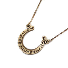 Load image into Gallery viewer, Get Lucky Horseshoe on Chain Necklace OL_N394 - Sweet Romance Wholesale