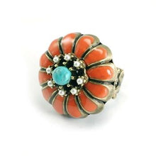 Load image into Gallery viewer, Orange Enamel Marigold Ring OL_R258 - Sweet Romance Wholesale