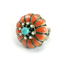 Load image into Gallery viewer, Orange Enamel Marigold Ring OL_R258 - Sweet Romance Wholesale