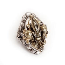 Load image into Gallery viewer, French Ritz Fleur De Lis Ring - Sweet Romance Wholesale