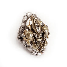Load image into Gallery viewer, French Ritz Fleur De Lis Ring - Sweet Romance Wholesale