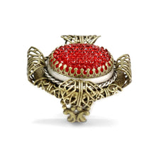Load image into Gallery viewer, Elizabethan Ruby Ring - Sweet Romance Wholesale