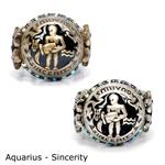 Load image into Gallery viewer, Aquarius Zodiac Rings R426-AQ - Sweet Romance Wholesale