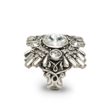 Load image into Gallery viewer, Art Deco Geometric Star Silver Ring OL_R435 - Sweet Romance Wholesale