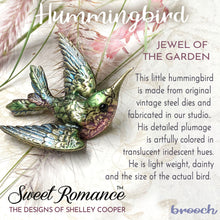 Load image into Gallery viewer, Hummingbird Brooch Pin by Sweet Romance P134