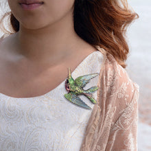 Load image into Gallery viewer, Hummingbird Brooch Pin by Sweet Romance P134