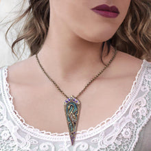 Load image into Gallery viewer, Enamel Egret Art Nouveau Pin Pendant P144 - Sweet Romance Wholesale