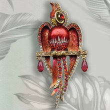 Load image into Gallery viewer, Art Deco Macaw Parrot Pin Brooch - Sweet Romance Wholesale