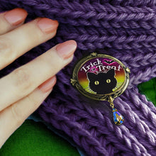 Load image into Gallery viewer, Trick or Treat Black Cat Halloween Pin - Sweet Romance Wholesale