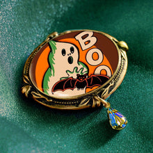 Load image into Gallery viewer, Boo Ghost and Bat Halloween Pin - Sweet Romance Wholesale