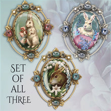 Load image into Gallery viewer, Bobbie the Hat Box Bunny Pin P330-BO - Sweet Romance Wholesale