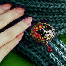 Load image into Gallery viewer, NEW! Meowy Catmas Christmas Cat Pin P351 - Sweet Romance Wholesale