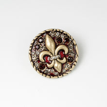 Load image into Gallery viewer, Fleur de Lis Coin Pin P660 - Sweet Romance Wholesale