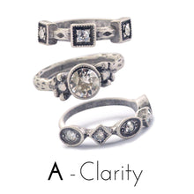 Load image into Gallery viewer, Set of 3 Crystal Stack Rings R562 - Sweet Romance Wholesale