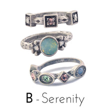 Load image into Gallery viewer, Set of 3 Crystal Stack Rings R562 - Sweet Romance Wholesale