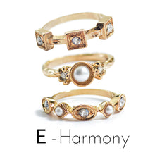 Load image into Gallery viewer, Set of 3 Crystal Stack Rings R562 - Sweet Romance Wholesale
