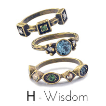Load image into Gallery viewer, Set of 3 Crystal Stack Rings R562 - Sweet Romance Wholesale