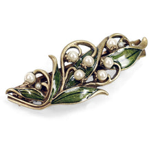 Load image into Gallery viewer, Lily of the Valley Hair Barrette B533 - Sweet Romance Wholesale