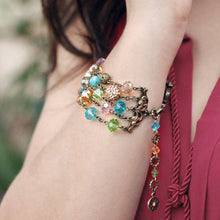 Load image into Gallery viewer, Gemstone Garden Multi Strand Bracelet - Sweet Romance Wholesale