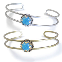 Load image into Gallery viewer, Crystal Dot Stacking Cuff Bangle Bracelet - Sweet Romance Wholesale