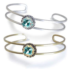 Load image into Gallery viewer, Crystal Dot Stacking Cuff Bangle Bracelet - Sweet Romance Wholesale
