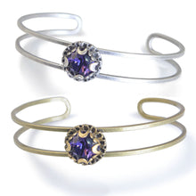 Load image into Gallery viewer, Crystal Dot Stacking Cuff Bangle Bracelet - Sweet Romance Wholesale