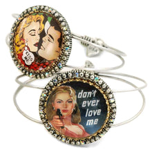 Load image into Gallery viewer, Vintage Vixens Comic Bracelets - Sweet Romance Wholesale