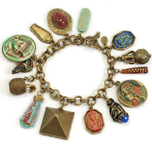 Load image into Gallery viewer, King Tut Vintage Egyptian Charm Bracelet - Sweet Romance Wholesale