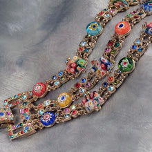 Load image into Gallery viewer, Art Deco Millefiori Glass Crystal Bracelet BR400 - Sweet Romance Wholesale