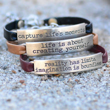 Load image into Gallery viewer, Inspirational Message Bar Bracelets - Sweet Romance Wholesale