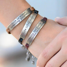Load image into Gallery viewer, Inspirational Message Leather Bracelets - Sweet Romance Wholesale