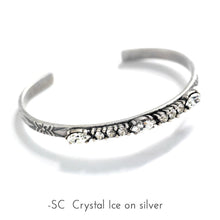 Load image into Gallery viewer, Crystal Bar Thin Cuff Stacking Bracelet BR448 - Sweet Romance Wholesale