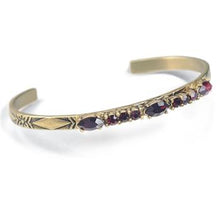 Load image into Gallery viewer, Crystal Bar Thin Cuff Stacking Bracelet BR448 - Sweet Romance Wholesale