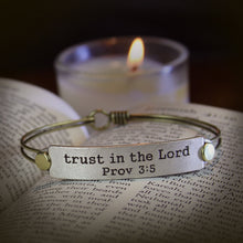 Load image into Gallery viewer, Trust in the Lord Prov 3:5 Inspirational Bible Verse Bracelet - Sweet Romance Wholesale